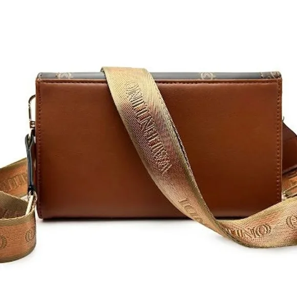 Valentino Orlandi Status Print crossbody with VO hardware! NWT! - Picture 5 of 5